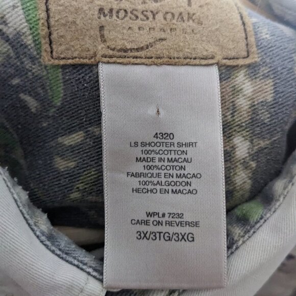 Mossy Oak | Long Sleeve Shooter Shirt with embroidery - Picture 4 of 10